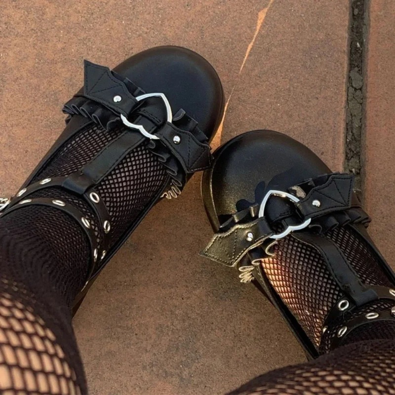 Women Shoes Casual - New Sweet Heart Buckle Wedges Mary