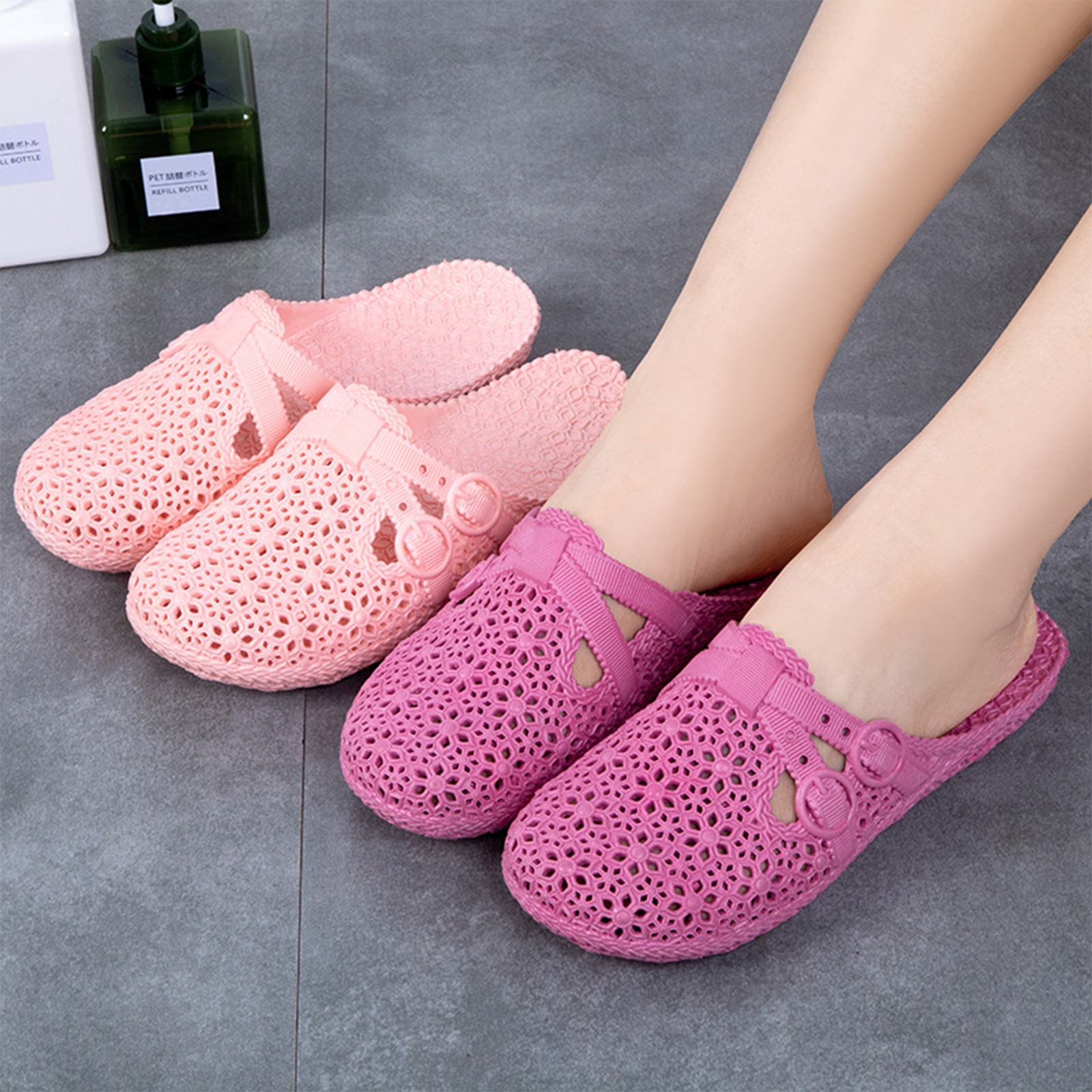 Women'S Shoes Everyday - Wrap-Toe Breathable Slippers Summer Outdoor Perforated