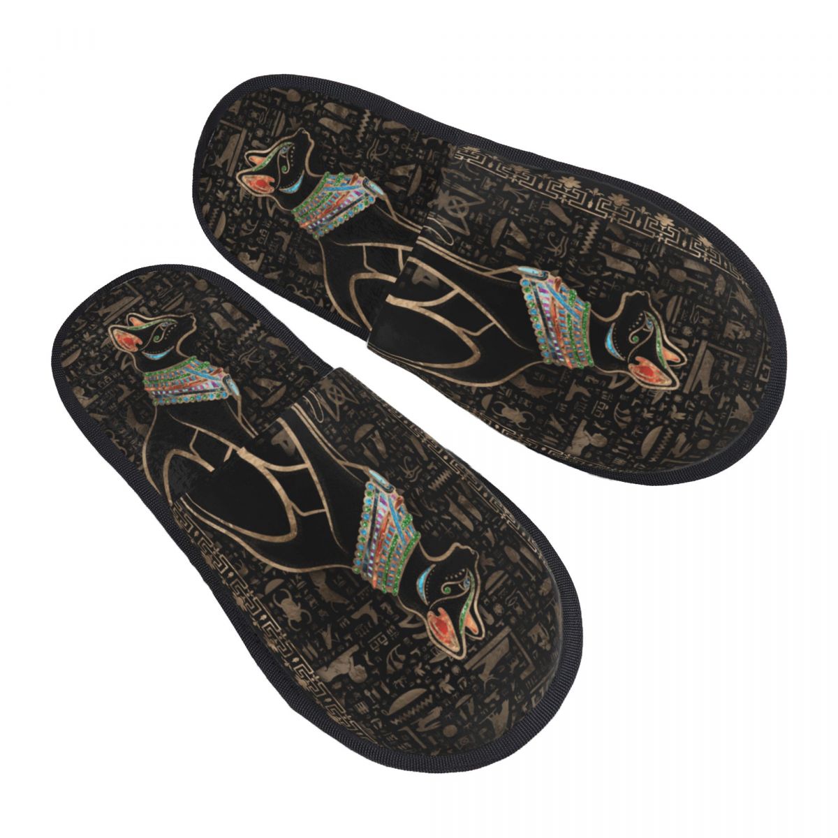 Women Shoes Egypt - Custom Egyptian Cat Bastet Guest Slippers