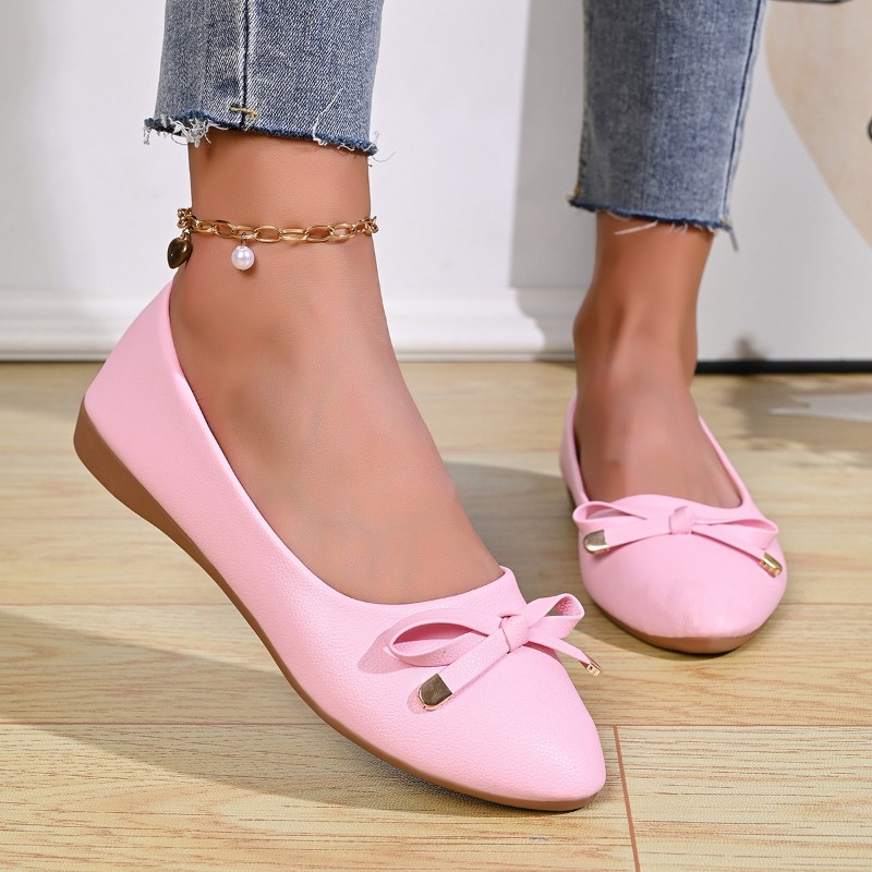 Women Shoes Casual - Bow Shallow Mouth Soft Sole Comfortable