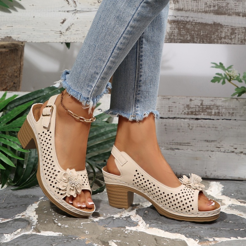 Women Chunky Heel Sandals Summ - Ankle Strap Heels recension och pris
