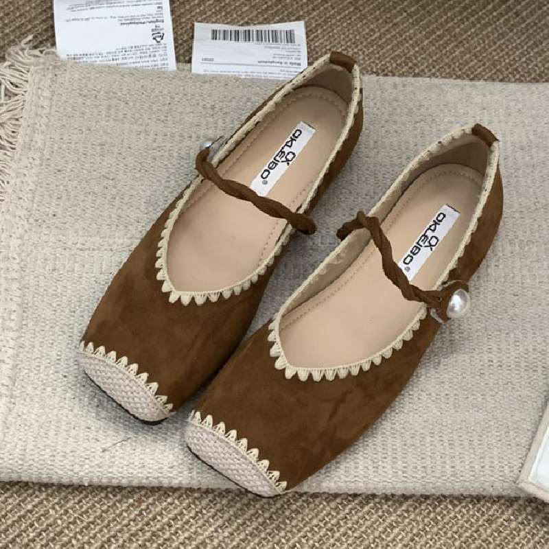 Retro Splicing Design Comfort  - Women Shoes Japanese Brand recension och pris