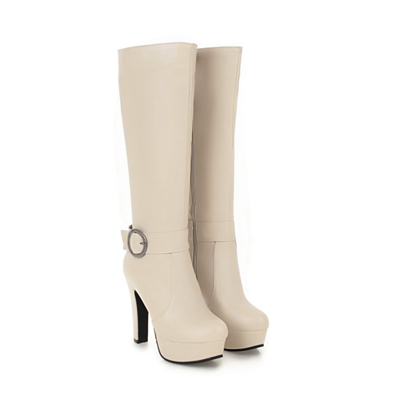 Knee High Boots Women Fashion  - Zip Up Boots Short recension och pris