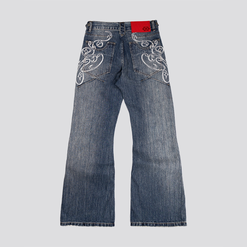 Y2k Blue Opening Bootcut Jeans - Women Shoes Jeans recension och pris
