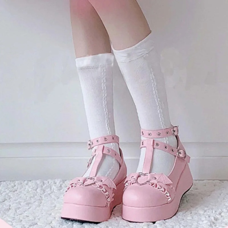 New Sweet Heart Buckle Wedges  - Women Shoes Casual recension och pris