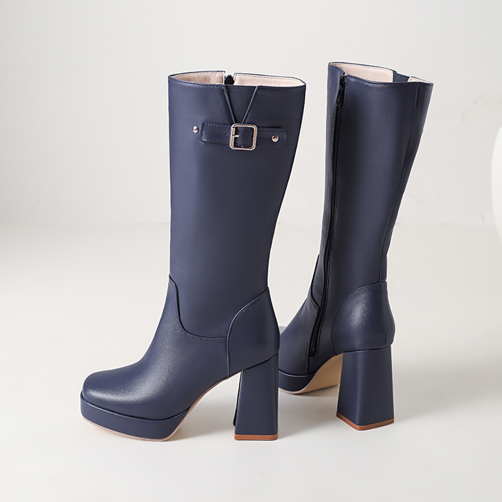 2026 Winter Sexy Women Knee Hi - Zip Up Boots Short recension och pris