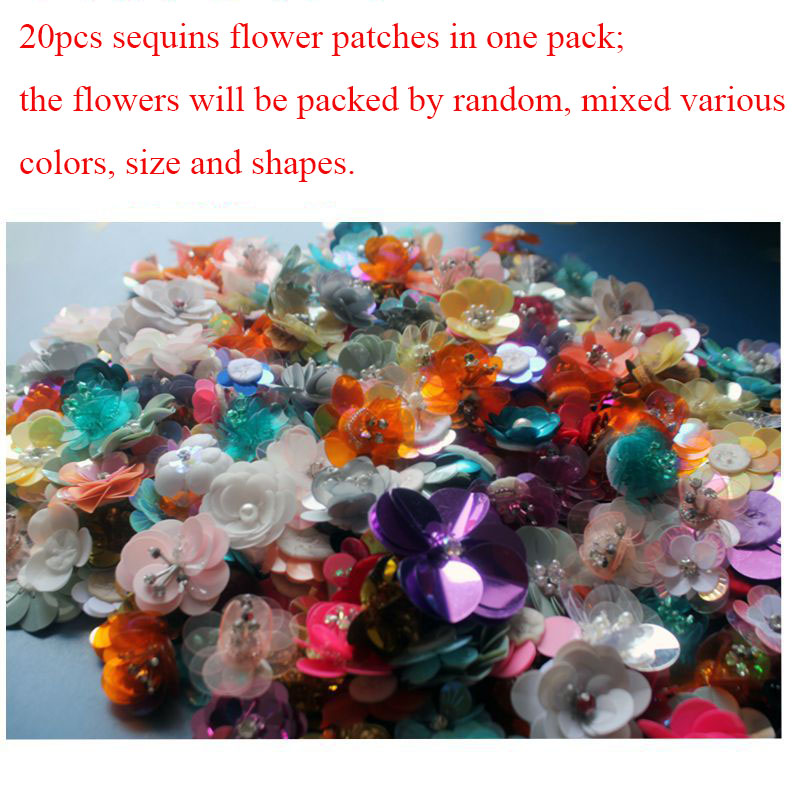 20PCS/Pack Random Sequins Flow - Women Shoes Jeans recension och pris