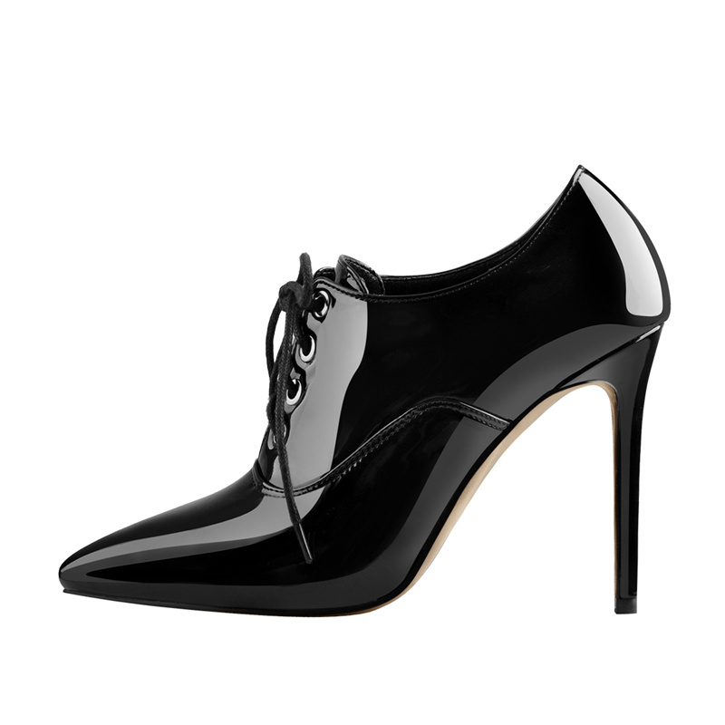 Onlymaker Women Lace Up Vintag - Court Heel Pointed recension och pris