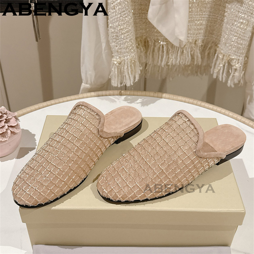 Shiny Lace Mesh Round Toe Flat - Loafer Flat Women recension och pris