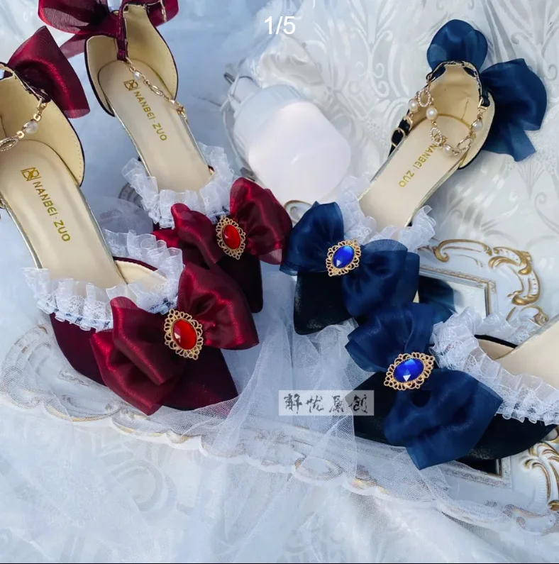 Lolita High Heels Shoes Elegan - Court Heel Pointed recension och pris