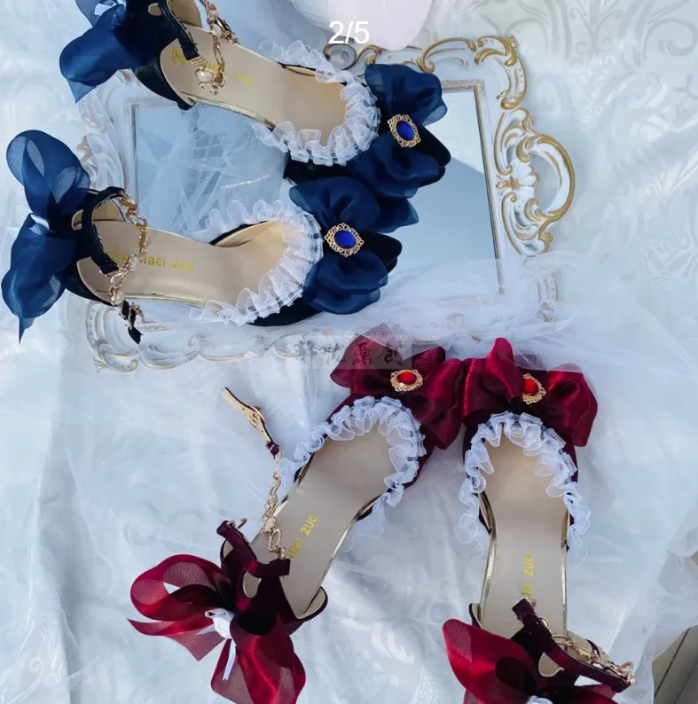 Lolita High Heels Shoes Elegan - Court Heel Pointed recension och pris