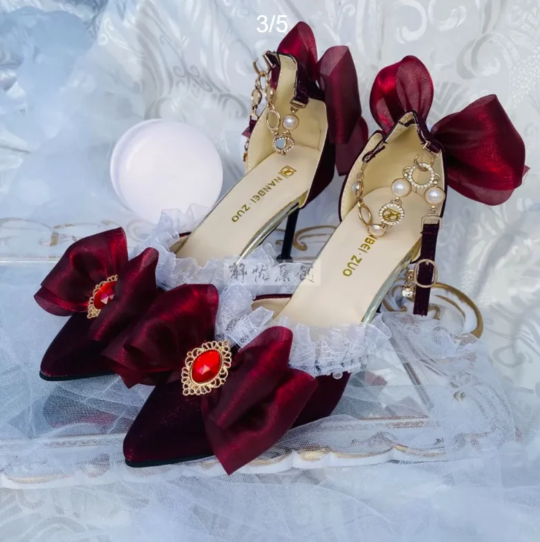 Lolita High Heels Shoes Elegan - Court Heel Pointed recension och pris