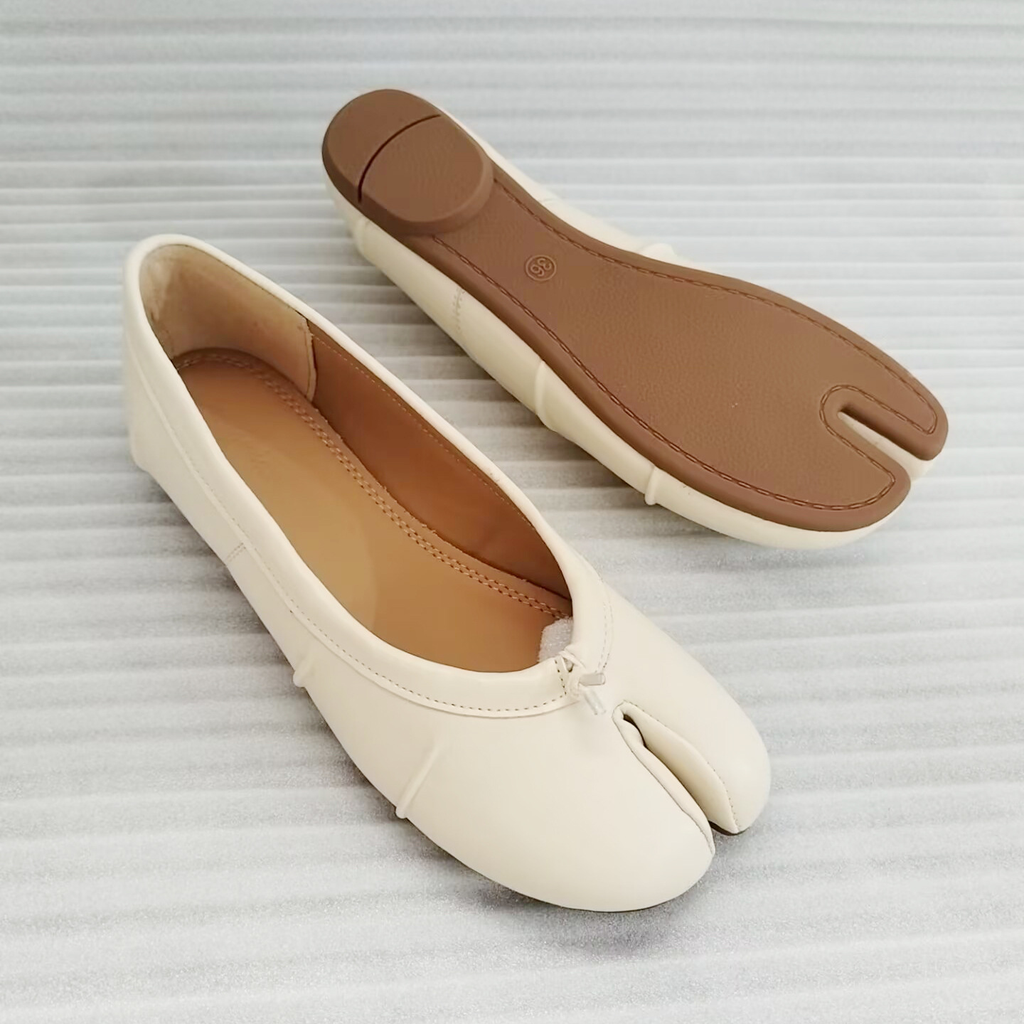 NEW Split Toe Flat Shoes Women - Loafer Flat Women recension och pris