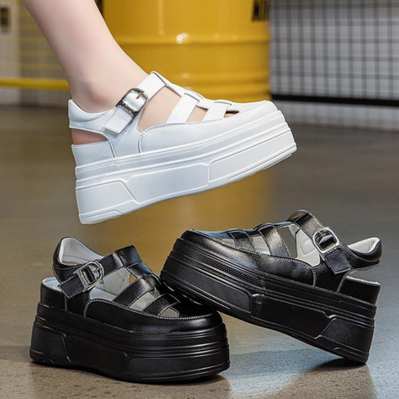 8.5cm Hollow Full Cow Genuine  - Women'S Shoes Casual Sneakers recension och pris