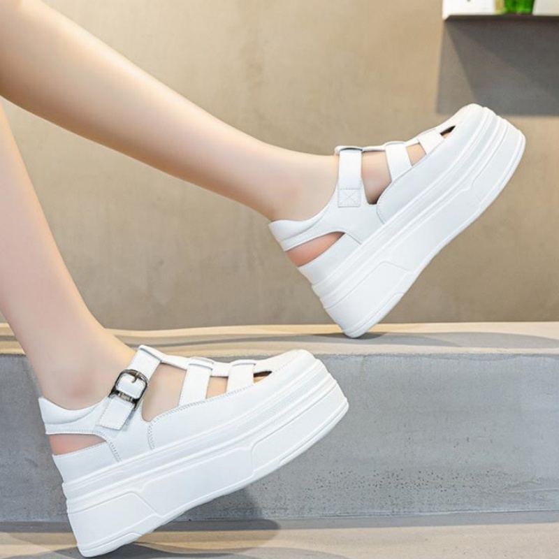8.5cm Hollow Full Cow Genuine  - Women'S Shoes Casual Sneakers recension och pris