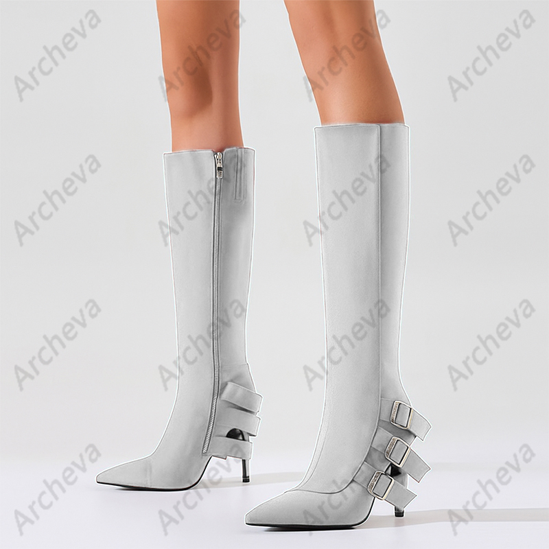 Archeva Handmade Brown Knee-Hi - Zip Up Boots Short recension och pris