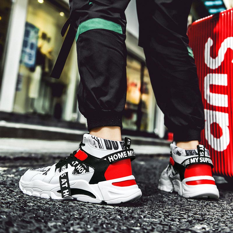 Large Size High Top Chunky Man - Women Shoes Japanese Brand recension och pris