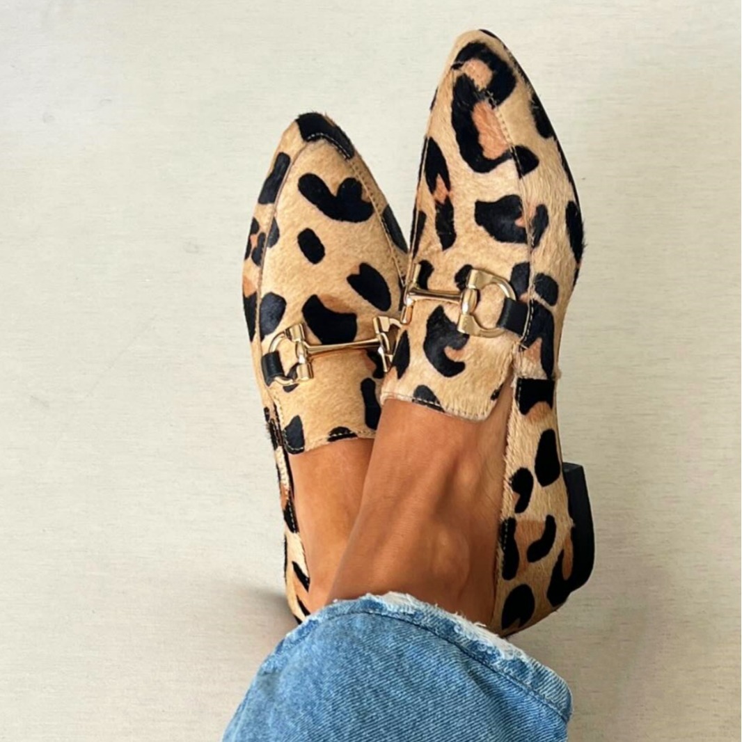 Large Size 40-43 Leopard Print - Mule Slip On recension och pris