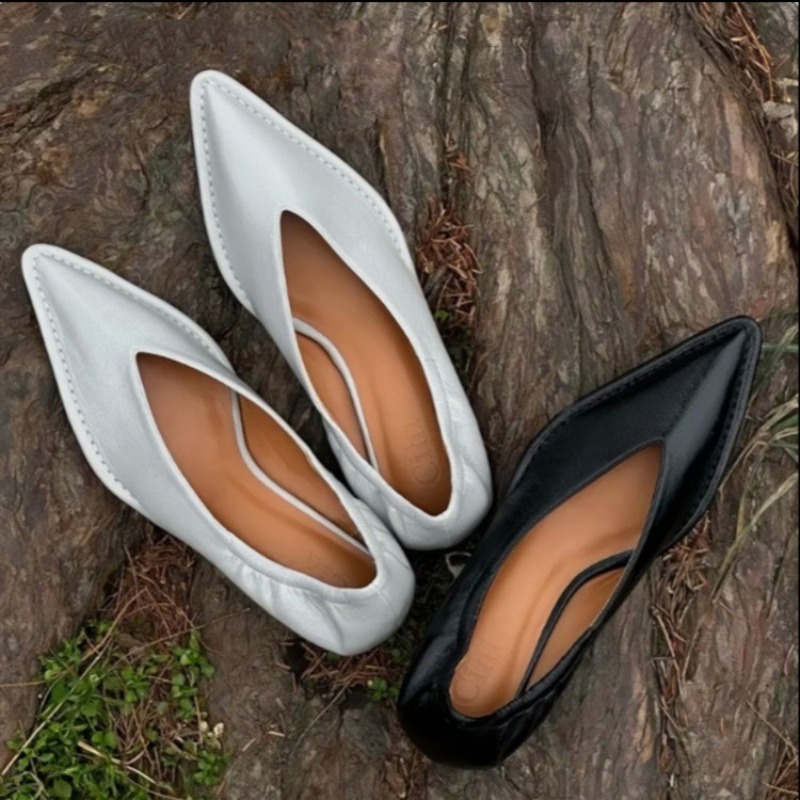 2025 New Pointed Toe Single Sh - Mule Slip On recension och pris
