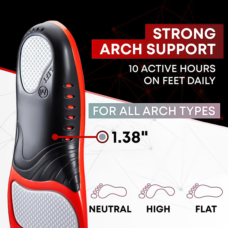 Premium Silicone Gel Insoles f - Women'S Shoes Plantar Fasciitis recension och pris