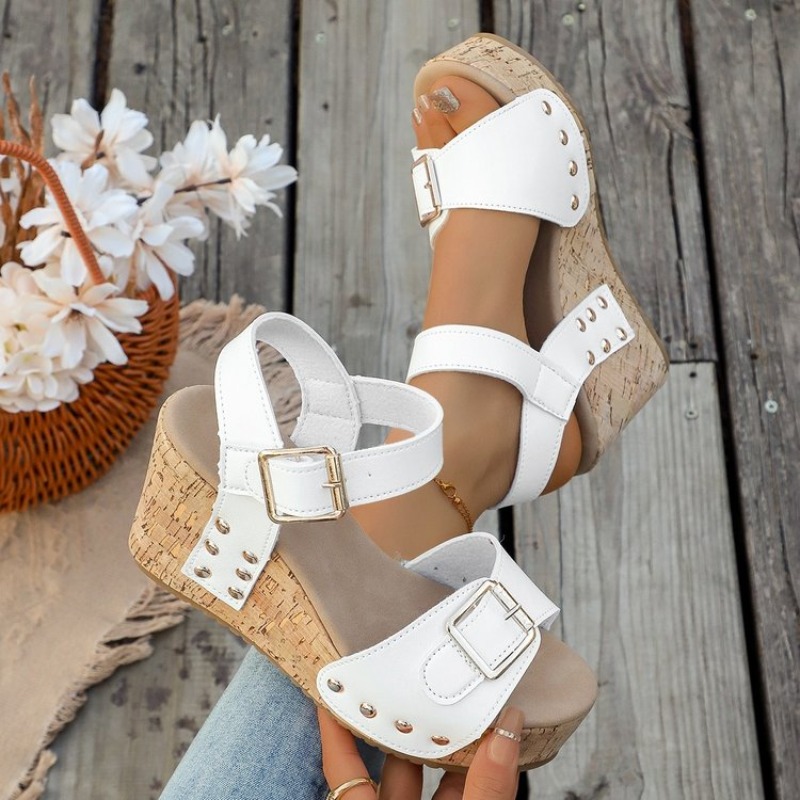 Womens Summer Wedge Sandals Pl - Cork Wedge Sandal recension och pris