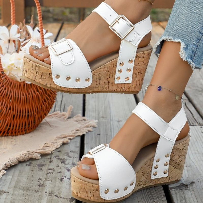Womens Summer Wedge Sandals Pl - Cork Wedge Sandal recension och pris