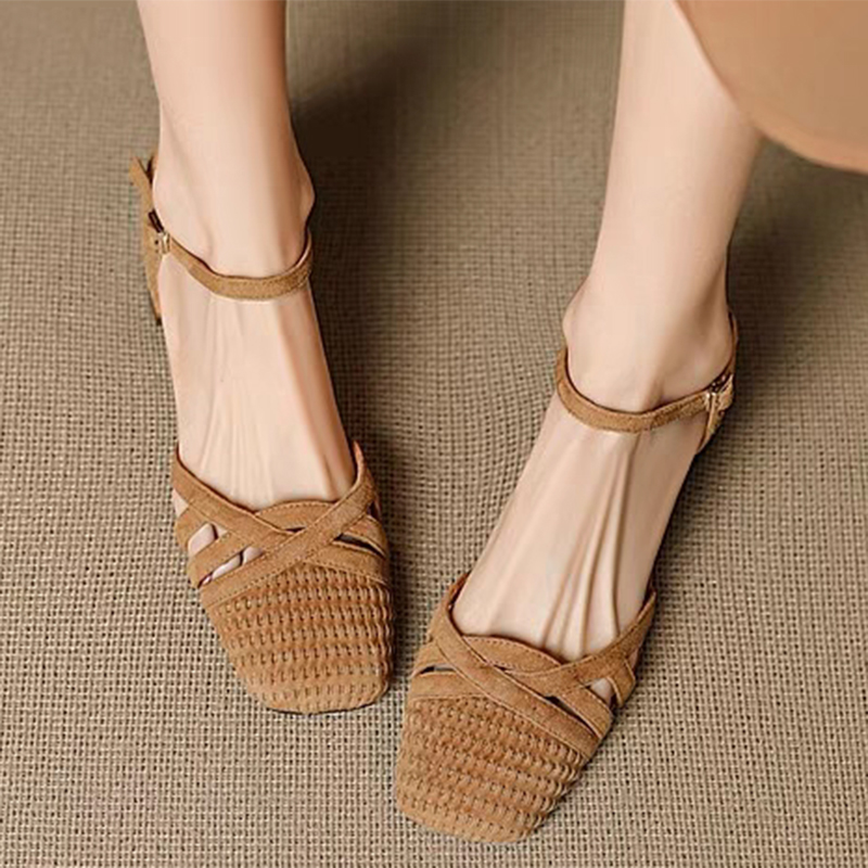 Retro Weave High Heel Sandals  - Ankle Strap Heels recension och pris
