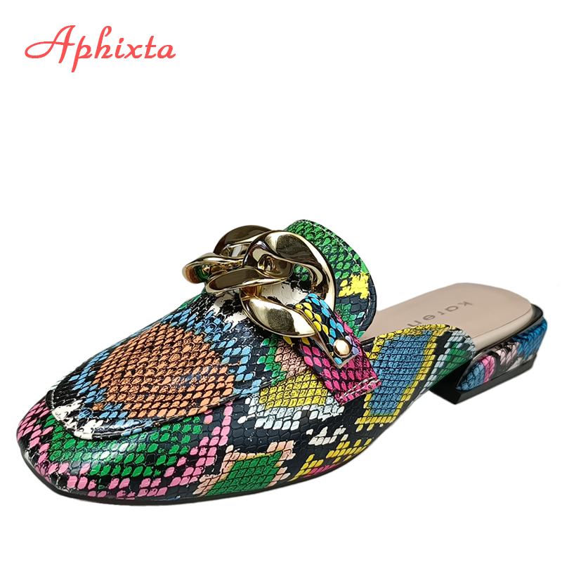 Aphixta Summer New Chain Women - Gold Chain Sandal recension och pris