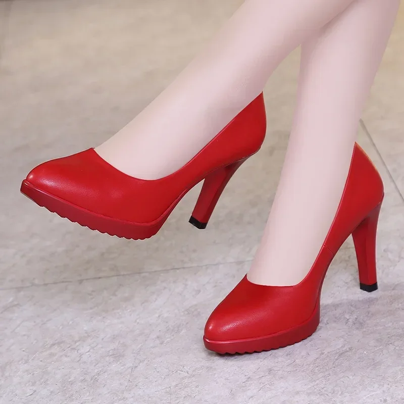 8cm Small Size 32-43 New Shall - Court Heel Pointed recension och pris