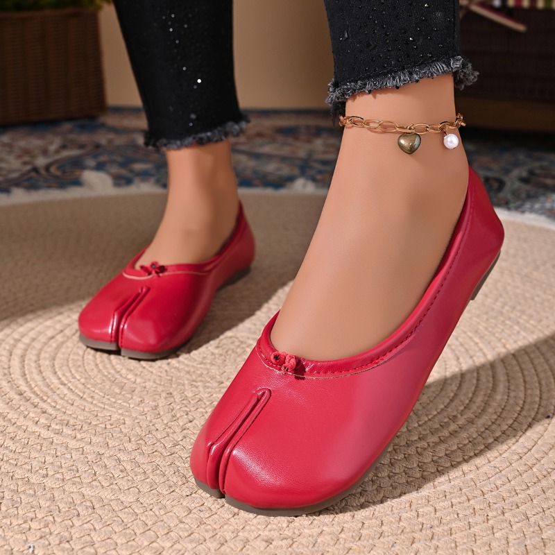 Women Cozy Leather Flats Split - Women Shoes Jeans recension och pris