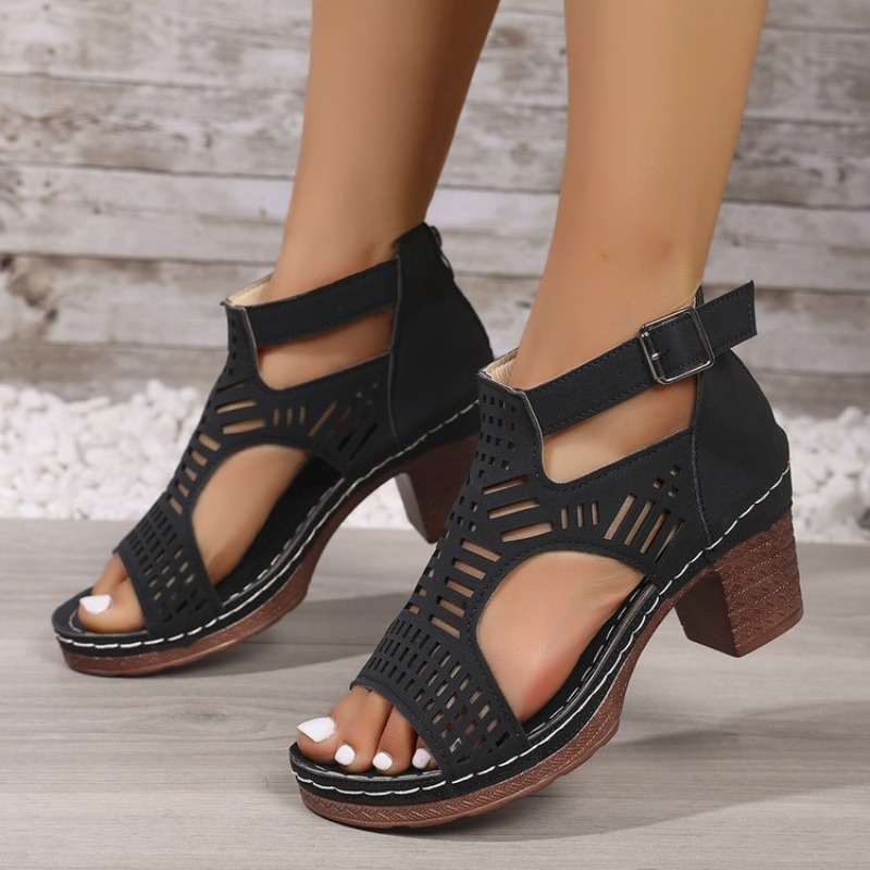 Roman Style Women'S Sandals Br - Cork Wedge Sandal recension och pris