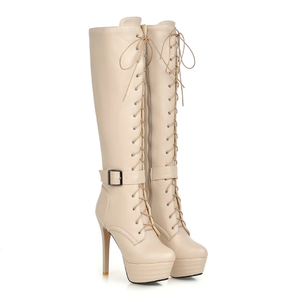 Knee High Boots Womens Botas M - Zip Up Boots Short recension och pris