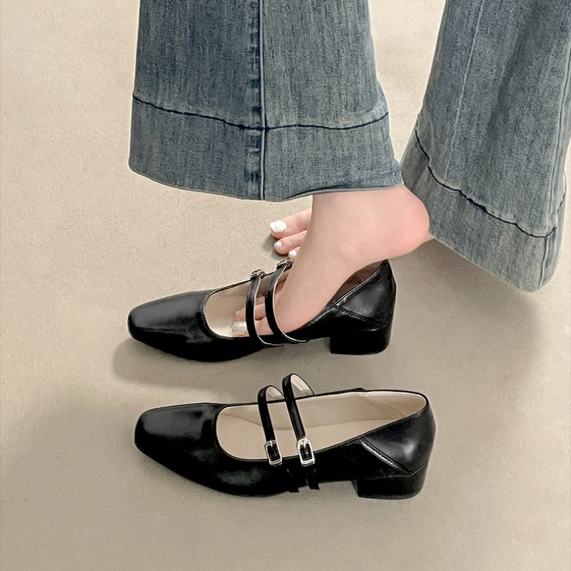 Square Toe Low Heel Women Silv - Women'S Shoes Everyday recension och pris