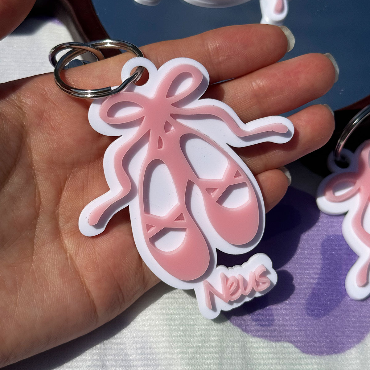 Custom Name Acrylic Keychain P - Women Shoes Name recension och pris