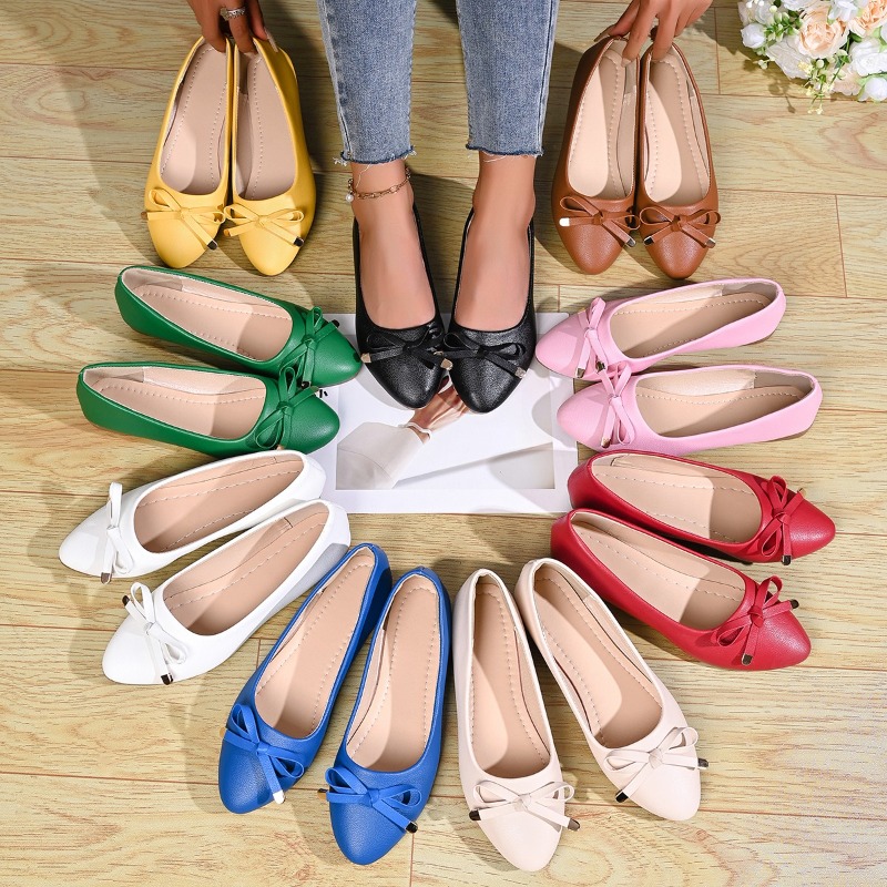 Bow Shallow Mouth Soft Sole Co - Women Shoes Casual recension och pris
