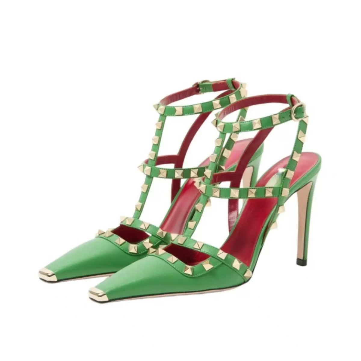 Women's Rivet Studded Pointed  - Ankle Strap Heels recension och pris