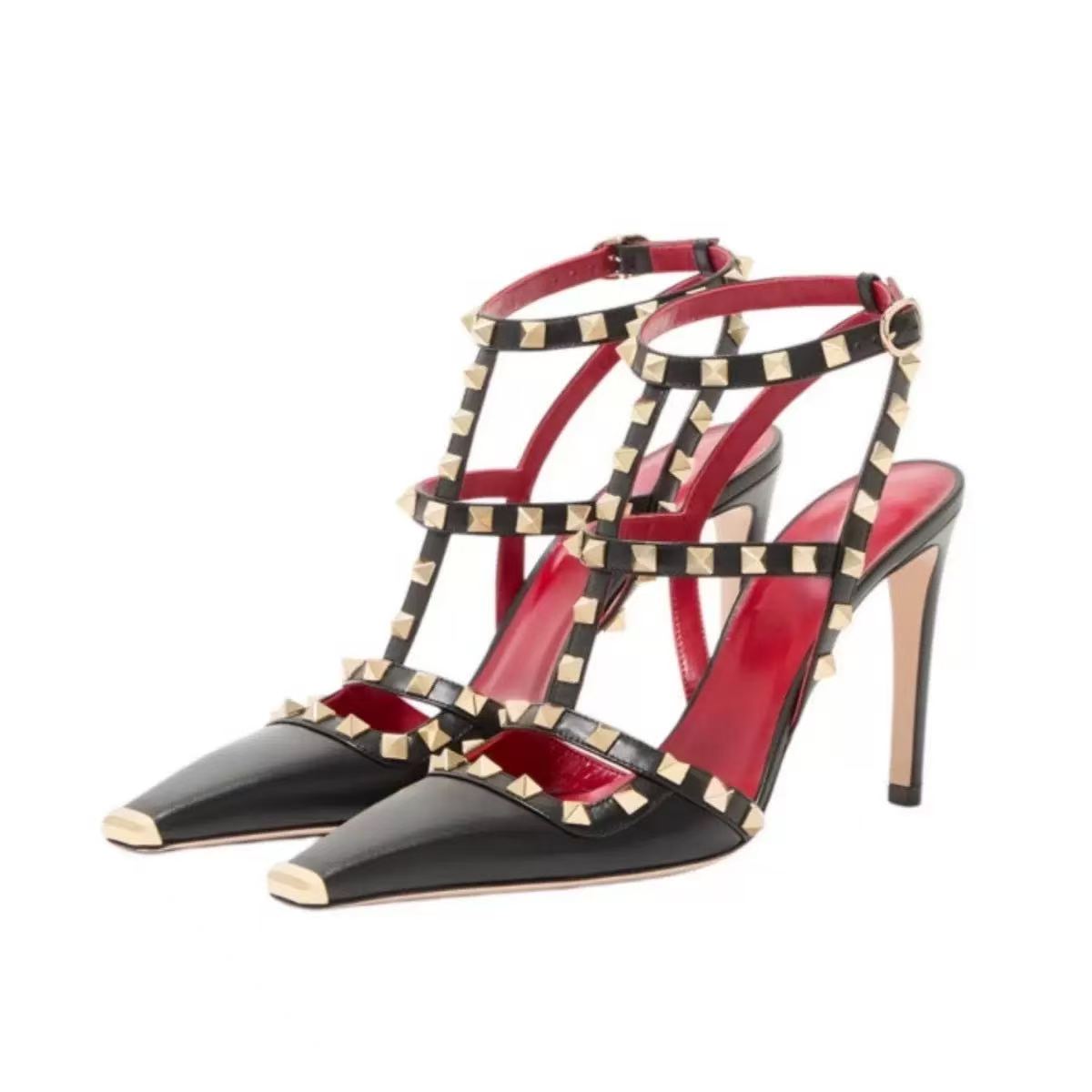 Women's Rivet Studded Pointed  - Ankle Strap Heels recension och pris
