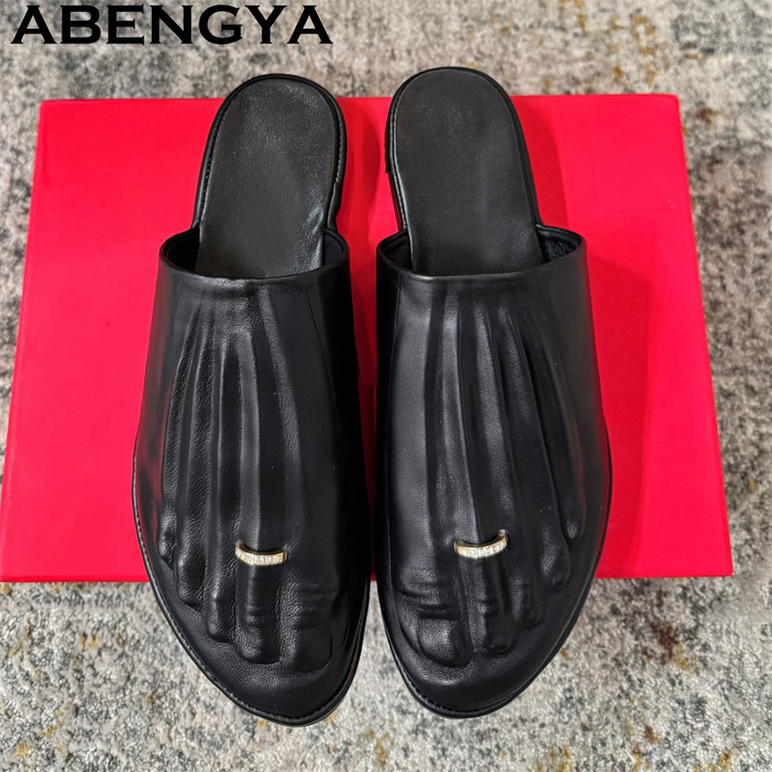 Black Real Leather Wrap Toe lo - Loafer Flat Women recension och pris