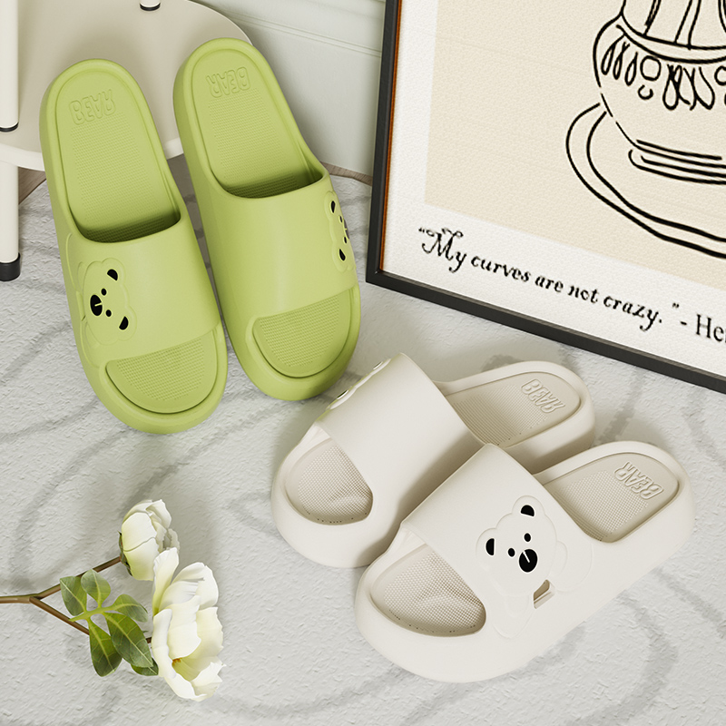 Slippers Bathroom Cartoon Bear - Mule Slip On recension och pris