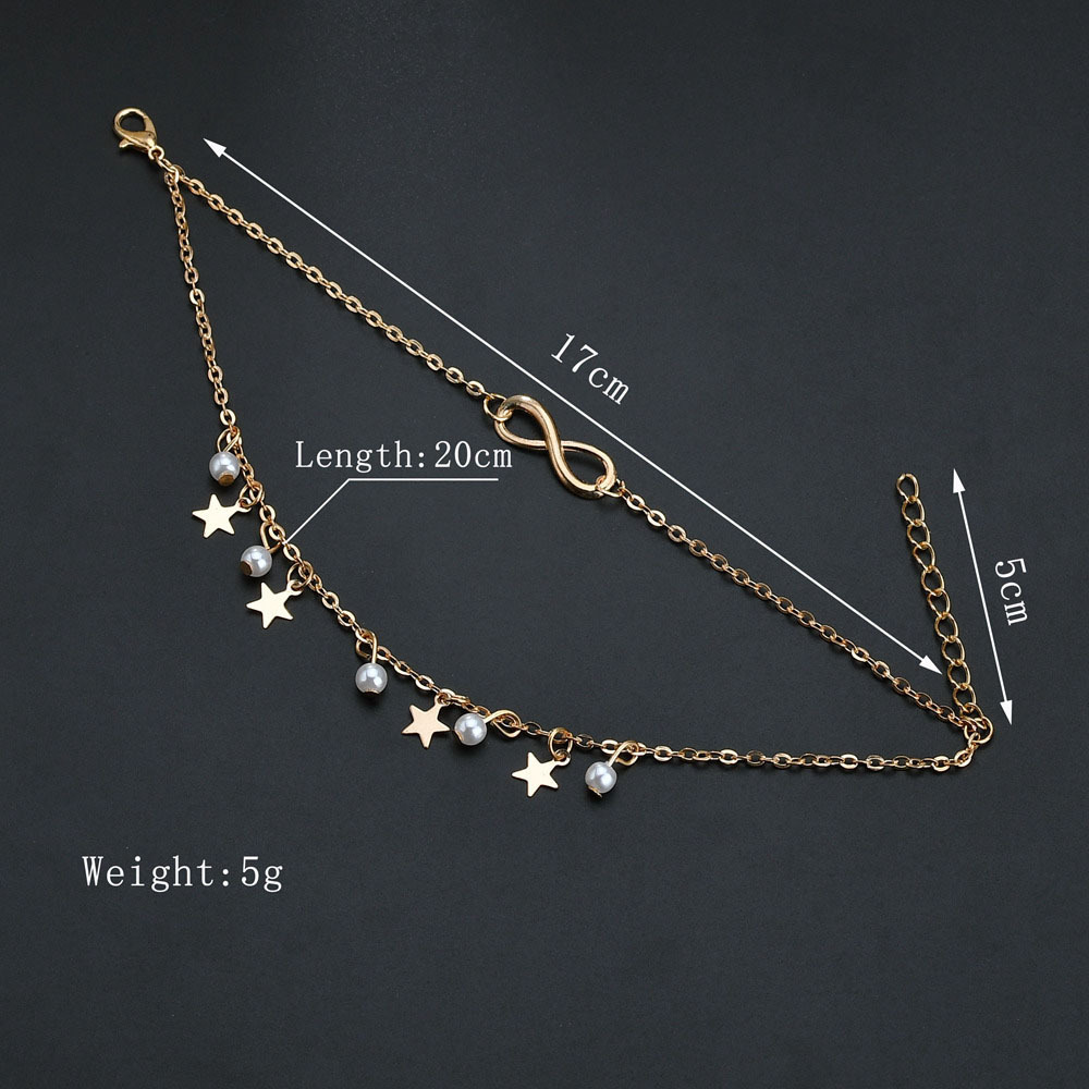 Simple Tassel Double Star Pear - Gold Chain Sandal recension och pris