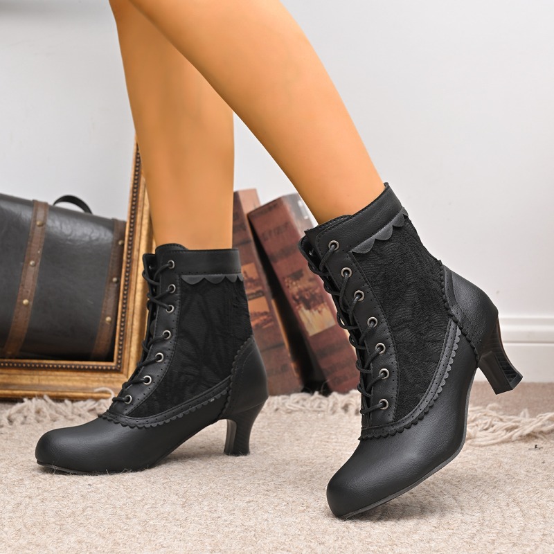 Women Closed Toe Med Heel Lace - Court Heel Pointed recension och pris