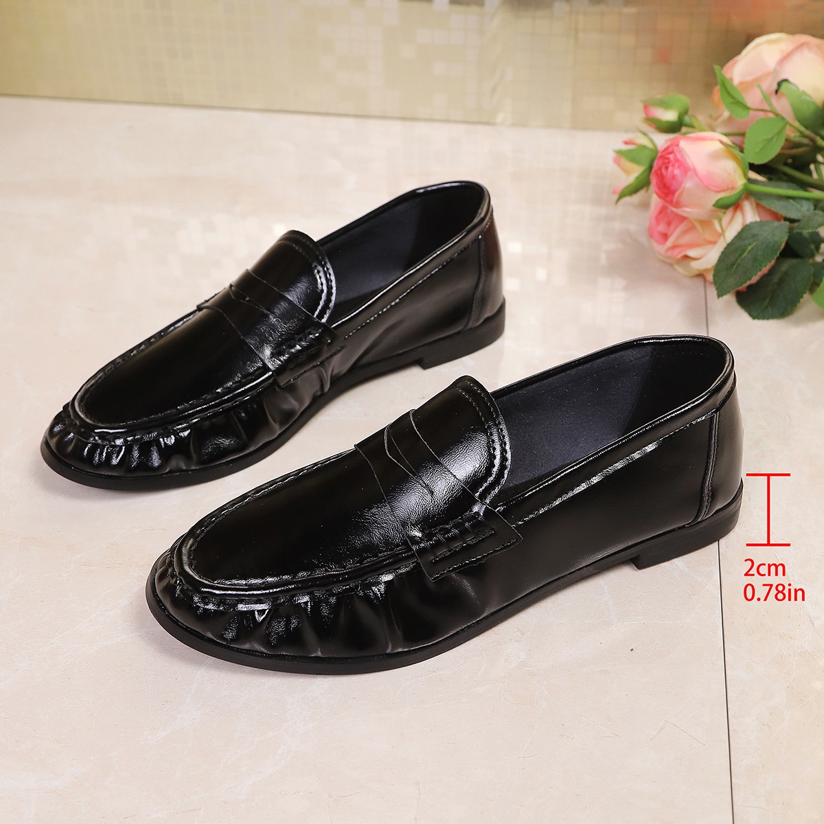 2026 Summer British Style Blac - Loafer Flat Women recension och pris