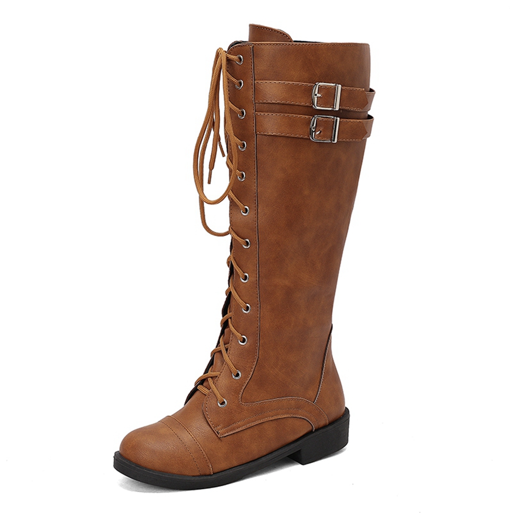 BLXQPYT Knee High Boots Women  - Zip Up Boots Short recension och pris