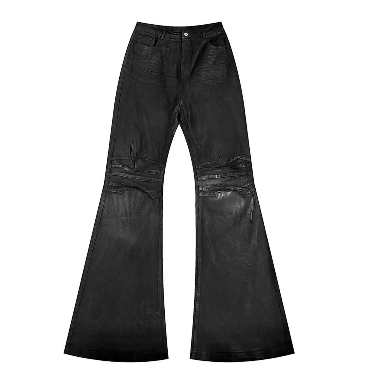 High street coated micro-flare - Women Shoes Jeans recension och pris