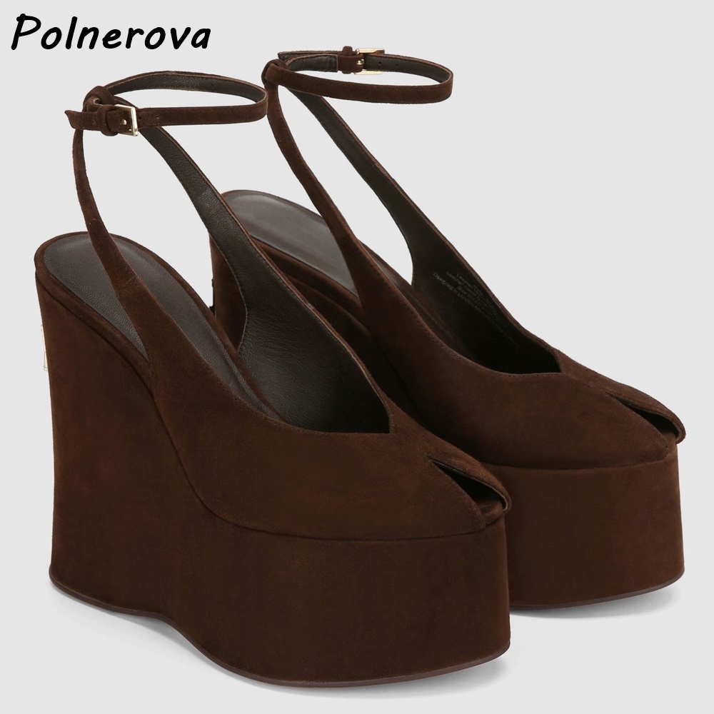Patent Leather Wedge Platform  - Cork Wedge Sandal recension och pris