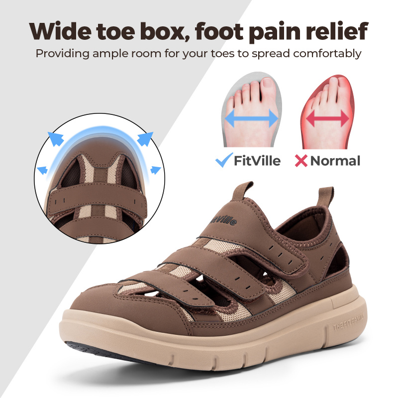 Summer Men'S Sandals Widened D - Women'S Shoes Plantar Fasciitis recension och pris
