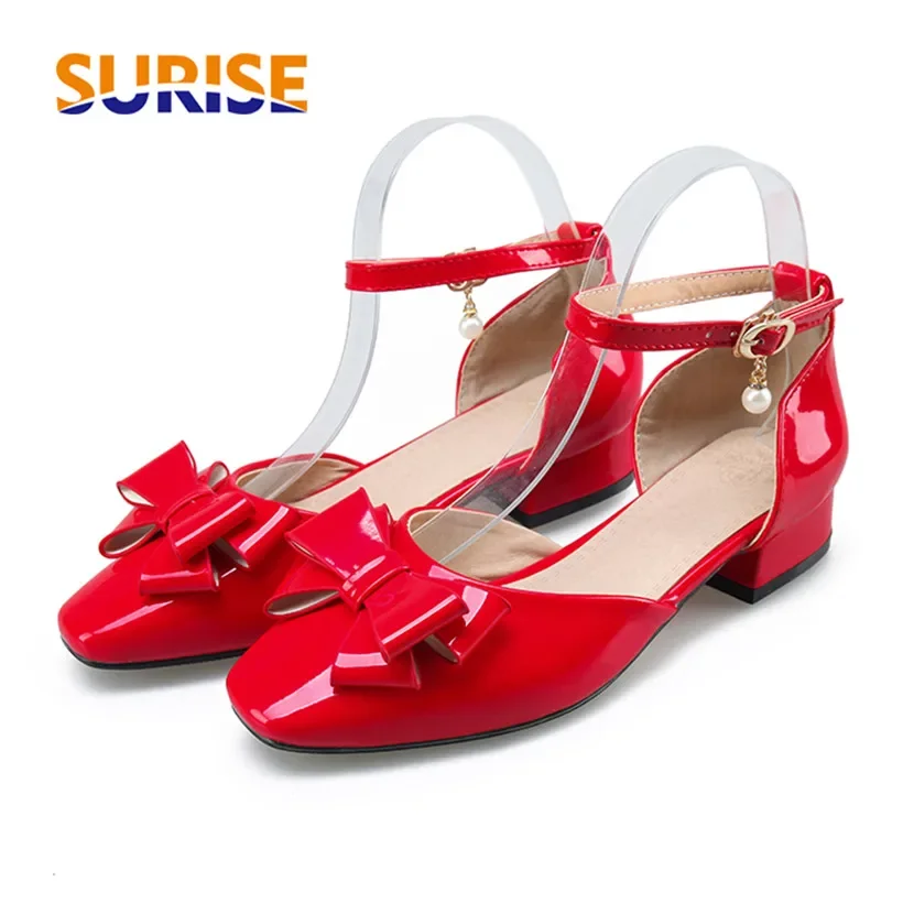 Big Size Women Bowtie Pumps Ro - Ankle Strap Heels recension och pris